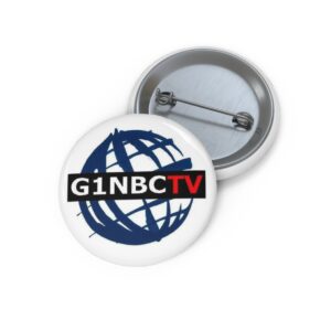 Custom Pin Buttons - G1NBC TV Logo - Perfect for Fans and Events